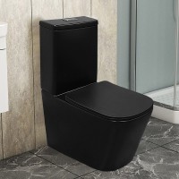 Унитаз-компакт напольный AZARIO Black King AZ-8303D матовый черный