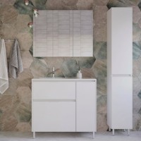 Мебель для ванной комнаты Style Line Барселона 90 Люкс Plus L, с бельевой корзиной