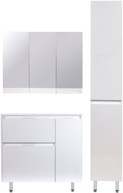 Мебель для ванной комнаты Style Line Барселона 90 Люкс Plus L, с бельевой корзиной