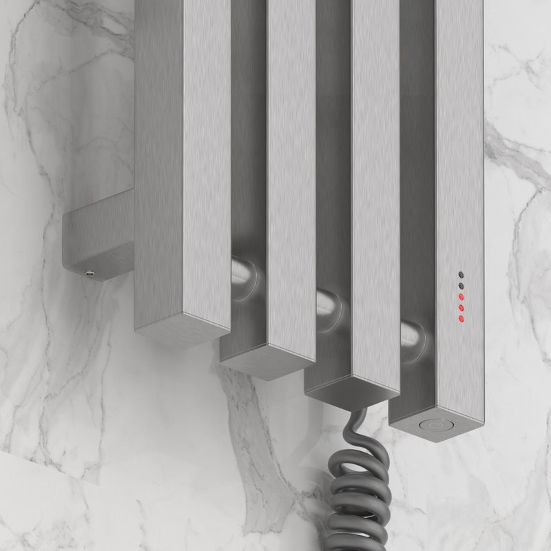 Полотенцесушитель электрический Сунержа Сатерленд 4.0 071-0853-1215 120x20 см, подключение справа, скрытое подключение справа, сатин, I-образный