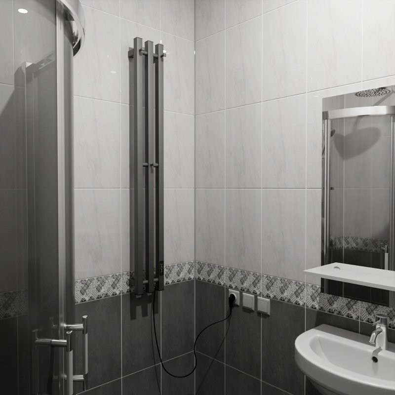 Полотенцесушитель электрический Маргроид Inaro3v профильный 120х12, графитовый серый