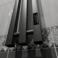 Полотенцесушитель электрический Маргроид Inaro3v профильный 120х12, графитовый серый