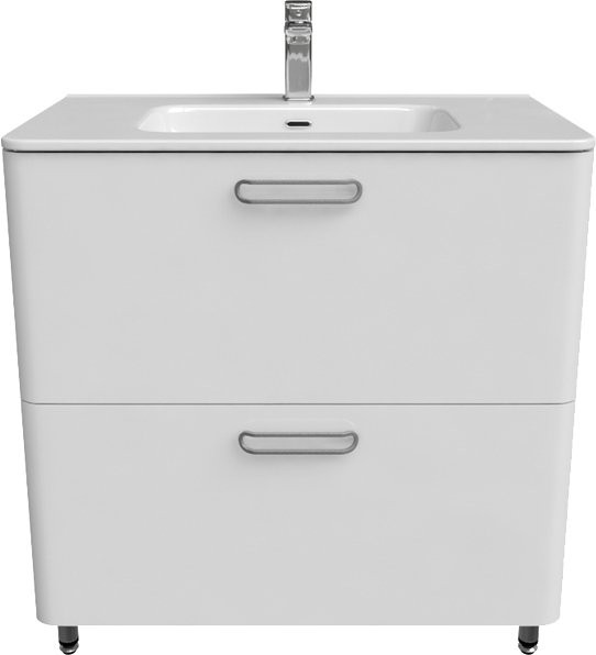 Тумба с раковиной IDDIS Brick 80 напольная