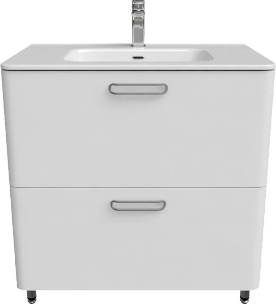 Тумба с раковиной IDDIS Brick 80 напольная