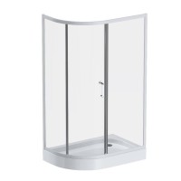 Душевой уголок AM.PM Like W83UG-302U120MT 120x80 профиль матовый хром, стекло прозрачное