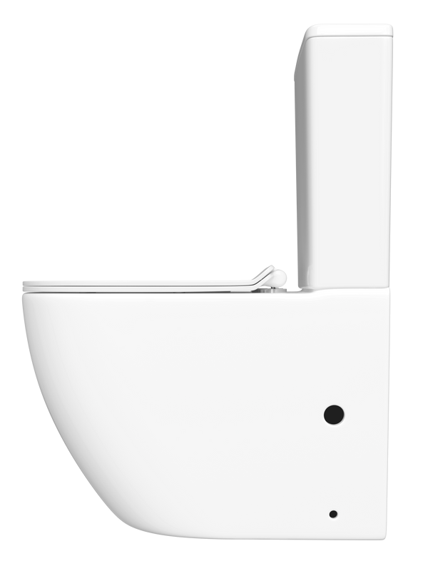 Унитаз-компакт напольный STWORKI Готланд S13400WH с микролифтом, безободковый, белый