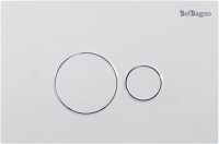 Комплект BelBagno BB026/BB082BL с кнопкой смыва белой глянцевой