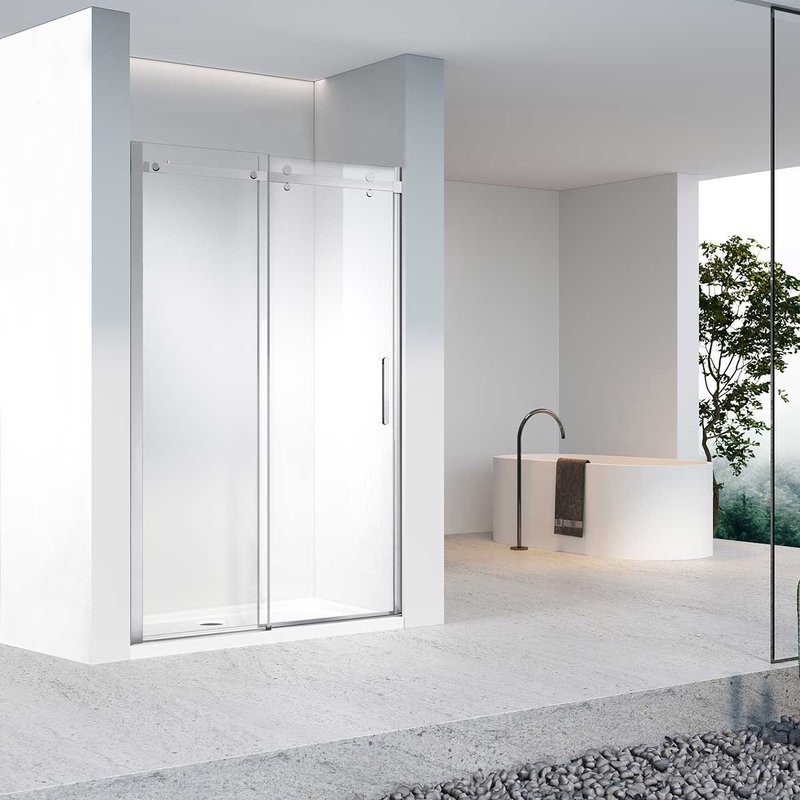 Душевая дверь в нишу Vincea Como-N VDS-4CN160CL 160 см, профиль хром, стекло прозрачное