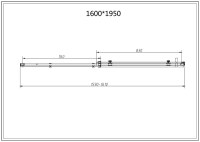 Душевая дверь в нишу Vincea Como-N VDS-4CN160CL 160 см, профиль хром, стекло прозрачное