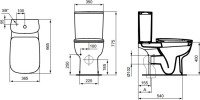 Унитаз-компакт напольный Ideal Standard Esedra T283401