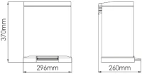 Мусорное ведро Wasserkraft K-622 12 л Мусорное ведро Wasserkraft K-622 12 л