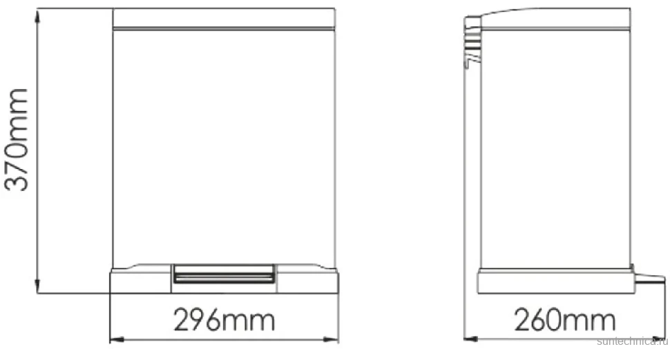 Мусорное ведро Wasserkraft K-622 12 л