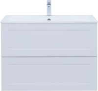 Тумба с раковиной Aquanet Терра 90 подвесная, белая матовая