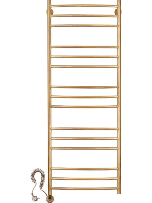 Полотенцесушитель электрический Secado Милан 3 125x55 см, подключение слева, бронза, лесенка, латунь