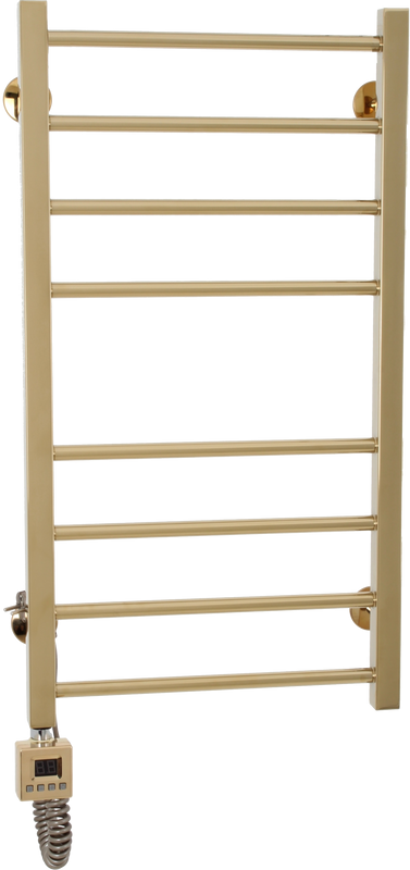 Полотенцесушитель электрический Domoterm Квадро П8 50x80, левый, золото