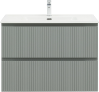 Тумба с раковиной Aquanet Джейн (Flat) 90 подвесная, мисти грин