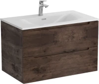 Тумба с раковиной BelBagno Etna 90 rovere moro, раковина BB-8099-90