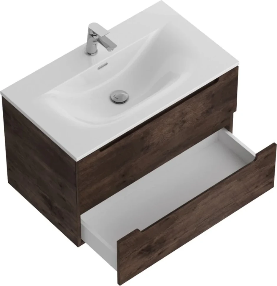 Тумба с раковиной BelBagno Etna 90 rovere moro, раковина BB-8099-90