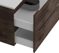 Тумба с раковиной BelBagno Etna 90 rovere moro, раковина BB-8099-90