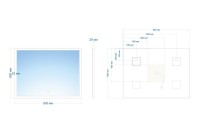 Зеркало Abber See AG6107S-0.8 80х60 см, с подсветкой