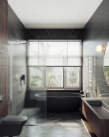 Душевая перегородка Maybahglass MGD-1357-5у 99 см, профиль хром матовый, стекло сатин