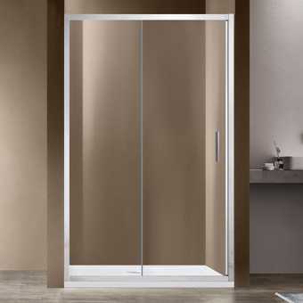 Душевая дверь в нишу Vincea Garda VDS-1G160CL 160 см, профиль хром, стекло прозрачное