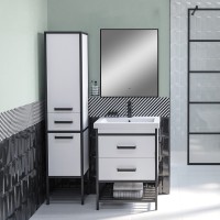 Мебель для ванной комнаты Sanflor Норд 60 с раковиной Como 60, зеркало DIWO Элиста