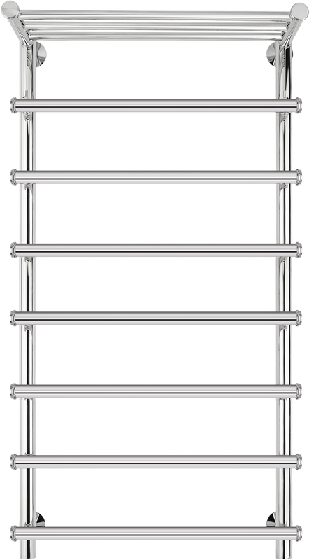 Полотенцесушитель электрический Secado Турин 1 СП 105x55 см, подключение справа, глянцевый хром, лесенка, с полкой