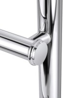 Полотенцесушитель электрический Secado Турин 1 СП 105x55 см, подключение справа, глянцевый хром, лесенка, с полкой