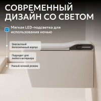 Комплект 2 в 1 Abber Rechteck AC1215S-AC0101P2 Унитаз-биде электронный, подвесной + Монтажная рама