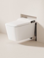 Комплект 2 в 1 Abber Rechteck AC1215S-AC0101P2 Унитаз-биде электронный, подвесной + Монтажная рама