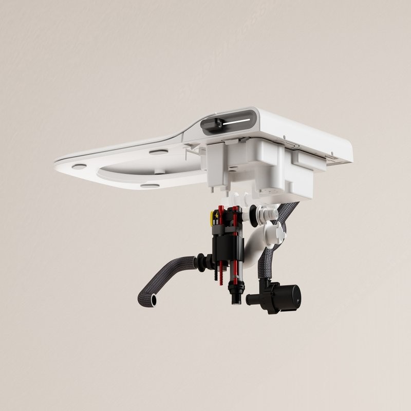 Комплект 2 в 1 Abber Rechteck AC1215S-AC0101P2 Унитаз-биде электронный, подвесной + Монтажная рама