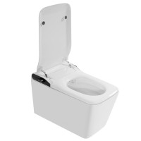 Комплект 2 в 1 Abber Rechteck AC1215S-AC0101P2 Унитаз-биде электронный, подвесной + Монтажная рама