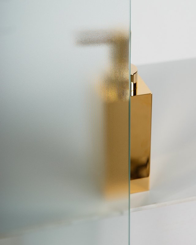 Шторка на ванну BelBagno Uno V-2-100/150-P-Cr-R стекло punto