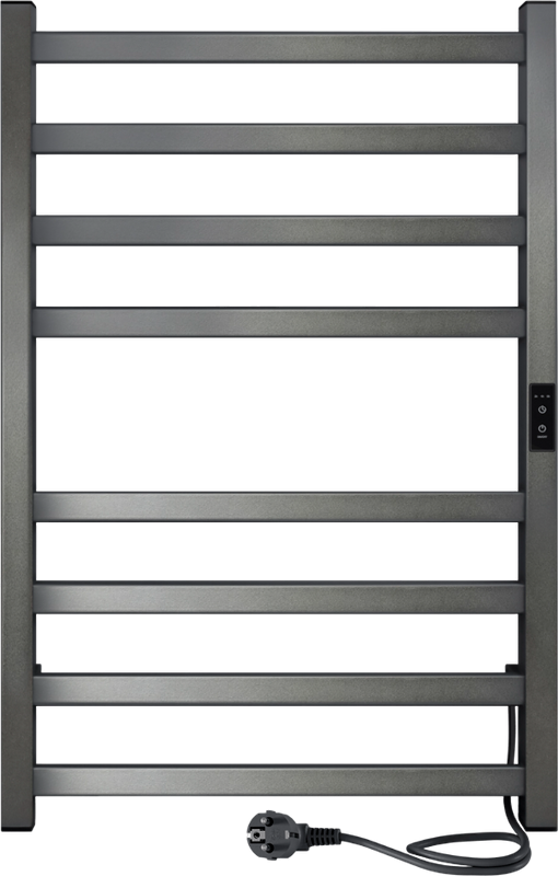 Полотенцесушитель электрический Indigo Oktava Slim 3 LСLOKS3E80-50GFMRt graphite metallic