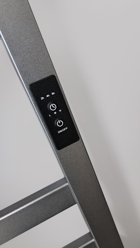 Полотенцесушитель электрический Indigo Oktava Slim 3 LСLOKS3E80-50GFMRt graphite metallic