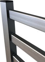 Полотенцесушитель электрический Indigo Oktava Slim 3 LСLOKS3E80-50GFMRt graphite metallic