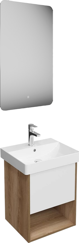 Мебель для ванной комнаты KERAMA MARAZZI Pro 55 с ящиком и полкой, швейцарский вяз