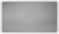 Зеркало Art&Max Genova AM-Gen-1200-800-DS-F-White 120х80 белое, с LED-подсветкой, 6000К
