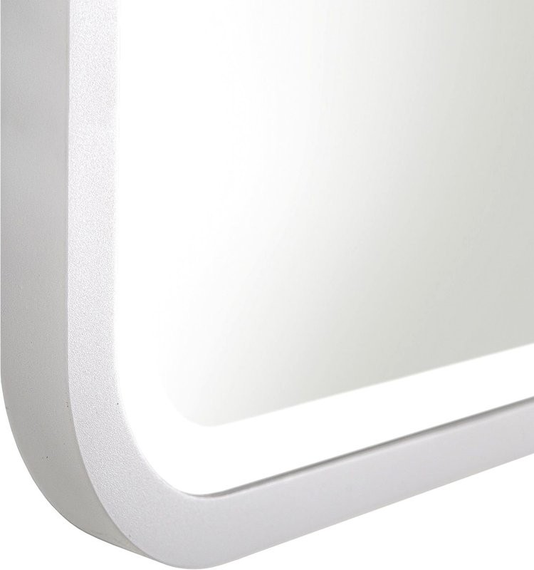 Зеркало Art&Max Genova AM-Gen-1200-800-DS-F-White 120х80 белое, с LED-подсветкой, 6000К