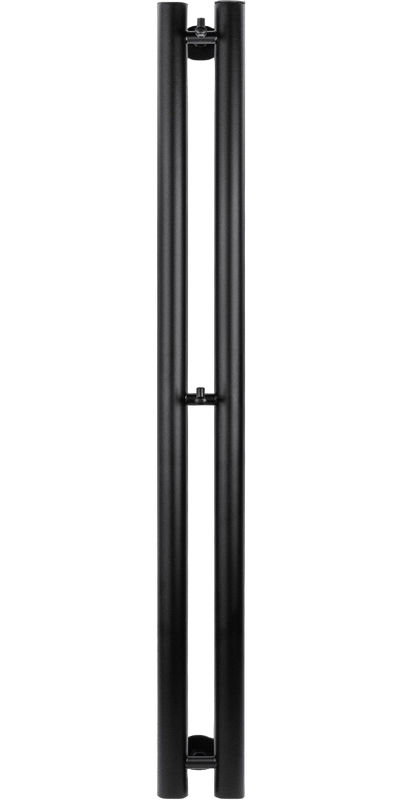 Полотенцесушитель водяной Secado Бергамо 2К 1000/70 100x10 см, матовый черный, I-образный