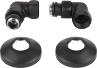 Полотенцесушитель водяной Secado Бергамо 2К 1000/70 100x10 см, матовый черный, I-образный