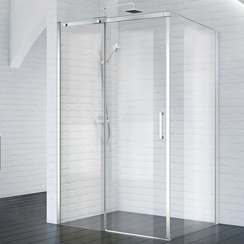 Душевой уголок BelBagno Acqua -AH-1-130/100-C-Cr профиль хром