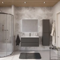 Мебель для ванной комнаты Cezares Relax 100 оружейная сталь, раковина Cezares CZR-1000/480-LV-MR-NV