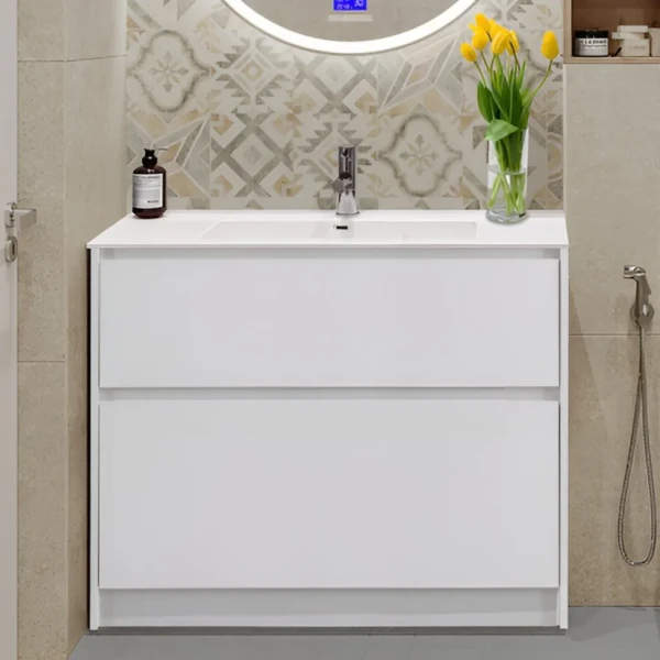 Тумба под раковину BelBagno Kraft 100 напольная, bianco opaco