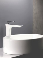 Смеситель для раковины AltroBagno Aperto 010206 BiCr белый, хром