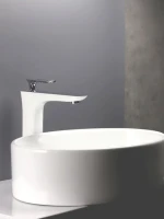 Смеситель для раковины AltroBagno Aperto 010206 BiCr белый, хром