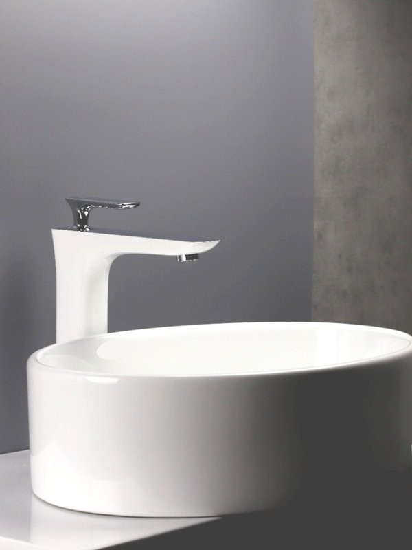 Смеситель для раковины AltroBagno Aperto 010206 BiCr белый, хром