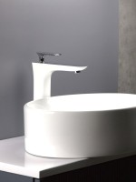 Смеситель для раковины AltroBagno Aperto 010206 BiCr белый, хром