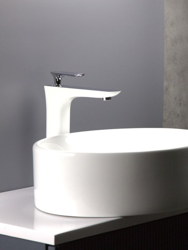 Смеситель для раковины AltroBagno Aperto 010206 BiCr белый, хром